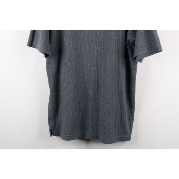 90s Streetwear Mens Large Faded Blank Ribbed Knit… - image 3
