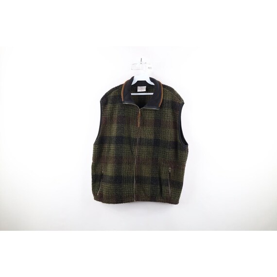 90s Streetwear Mens XL Deep Pile Fleece Full Zip … - image 1