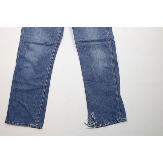 70s Streetwear Mens 34x30 Distressed Wide Leg Bel… - image 4