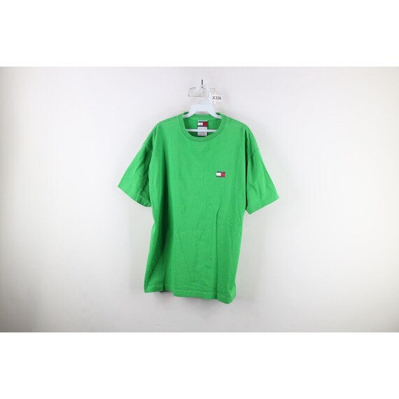 90s Tommy Hilfiger Mens Medium Spell Out Box Logo… - image 1