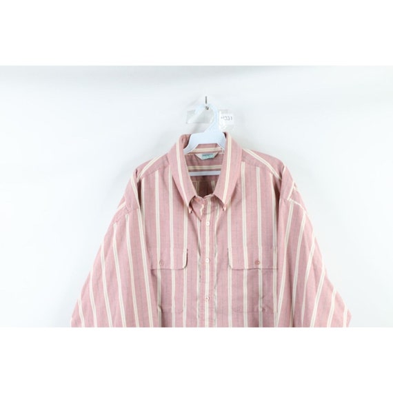90s Streetwear Mens 2XL Striped Color Block Doubl… - image 2