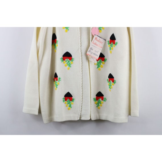 Deadstock Vintage 70s Womens Large Crewel Embroid… - image 3