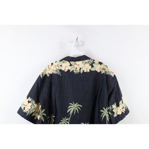 Chemise boutonnée hawaïenne plage fleurs fanées 2XL Streetwear des années 90 pour homme USA, chemise boutonnée hawaïenne vintage, chemise à fleurs pour homme, chemise papa vintage image 7