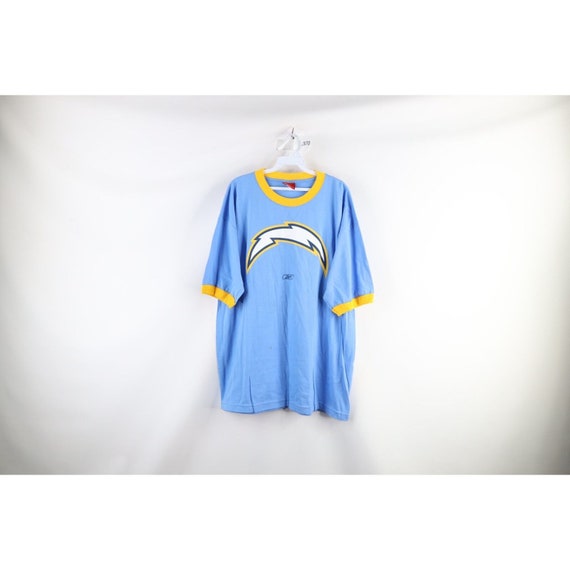 90s Reebok Mens Large Distressed San Diego Charger