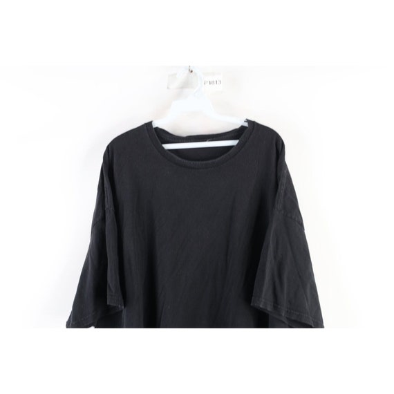 90s Streetwear Mens 4XL Faded Blank Short Sleeve … - image 2