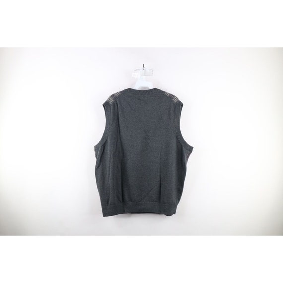 90s Streetwear Mens Size XL Cotton Knit V-Neck Sw… - image 5