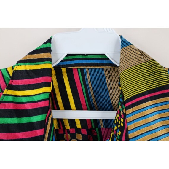 70s Streetwear Mens Small Faded Rainbow Striped C… - image 6