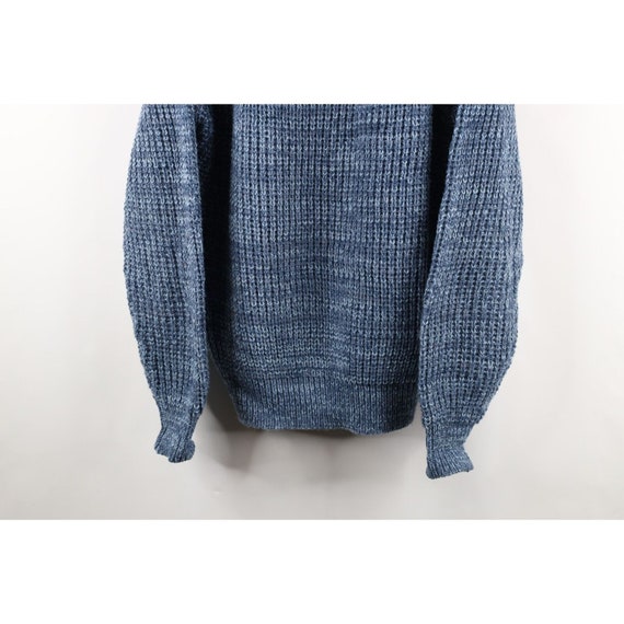 90s Streetwear Mens Large Blank Chunky Ribbed Kni… - image 3