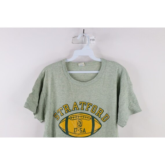 80s Champion Mens Medium 1980 Regional Champs Stratford Football T  