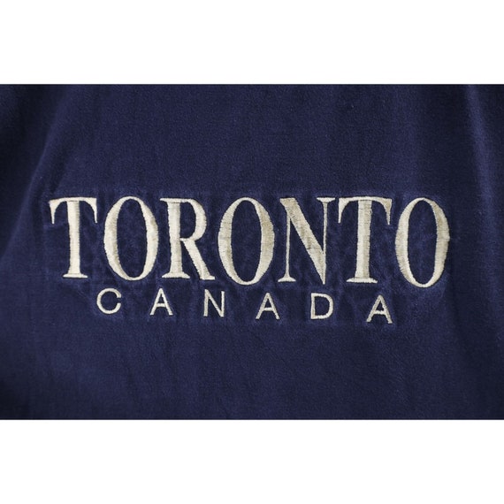 90s Streetwear Mens XL Faded Spell Out Toronto Ca… - image 4