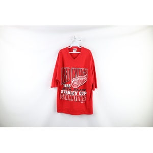 Vintage 1998 Stanley Cup Red Wings Detroit T-Shirt Large – dla dushy