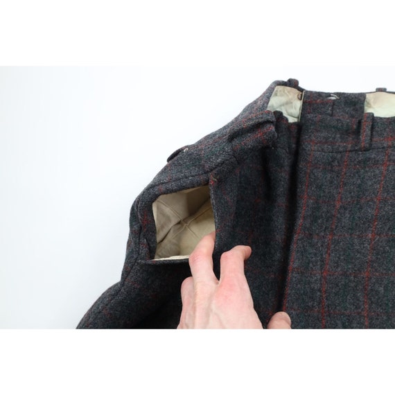 70s Woolrich Mens 36x29 Distressed Mackinaw Wool … - image 9