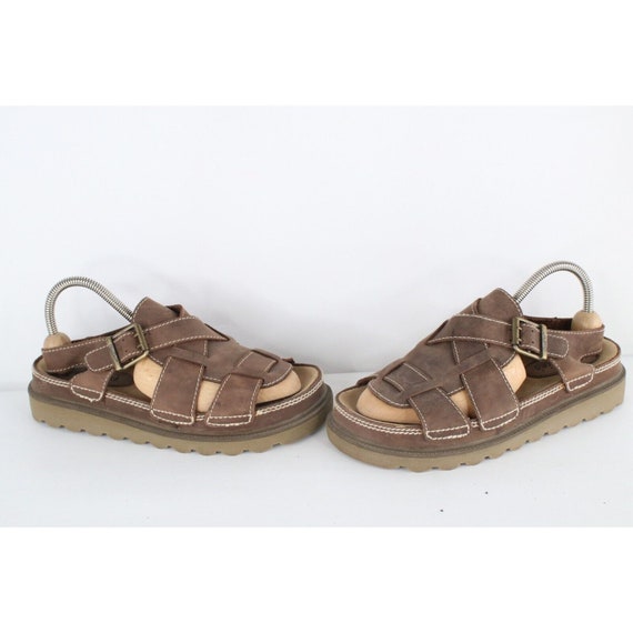 90s Candies Womens 9 Leather Chunky Platform Fish… - image 1