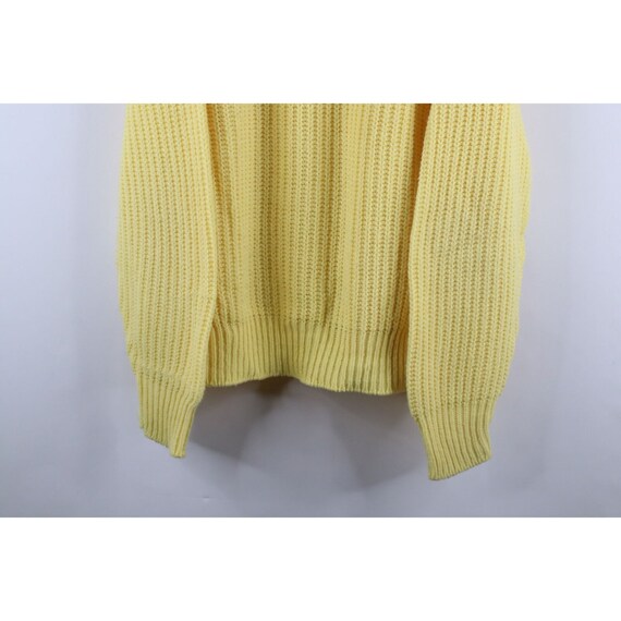 70s Streetwear Mens XL Blank Chunky Ribbed Knit C… - image 3