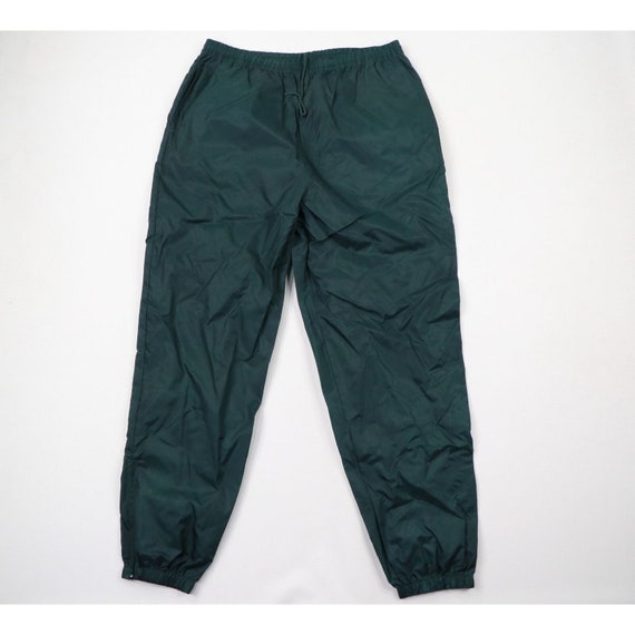90s Streetwear Mens XL Blank Waterproof Nylon Jog… - image 1