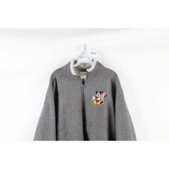 90s Disney Womens 2XL Distressed Deep Pile Fleece… - image 2