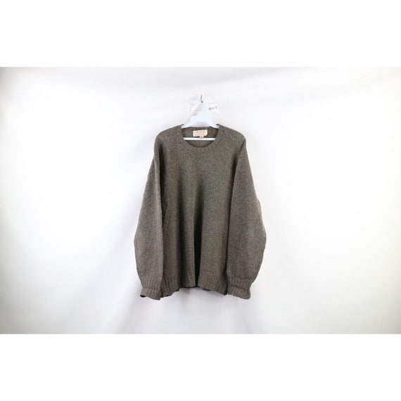 70s Streetwear Mens Size 46 Blank Shetland Wool K… - image 1