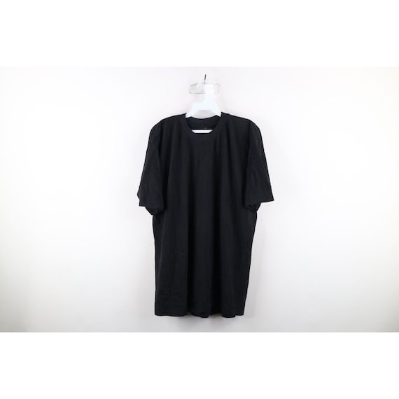 90s Streetwear Mens XL Faded Blank Short Sleeve T… - image 1