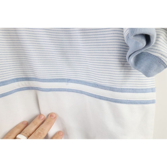 90s Streetwear Mens Large Striped Color Block Col… - image 5