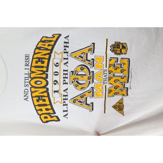 90s Mens XL Alpha Phi Alpha Fraternity Phenomenal… - image 5