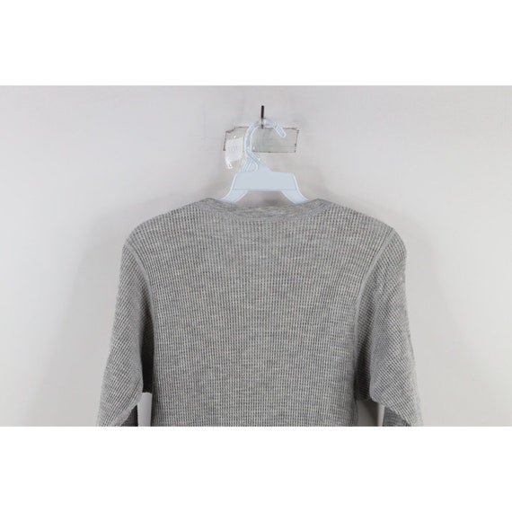 90s Streetwear Mens Large Thermal Waffle Knit Lon… - image 5