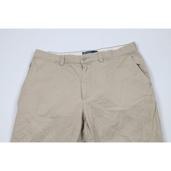 90s RALPHLAUREN POLO CHINO USA製サイズ33X30 Vintage 90s Ralph Lauren Mens 33x30 Faded Wide Leg Chino
