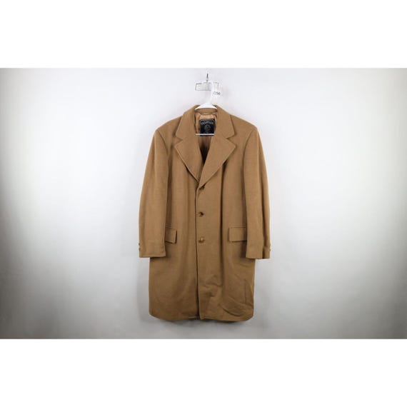 70s Streetwear Mens 44R Wool Cashmere Alpacuna Overcoat