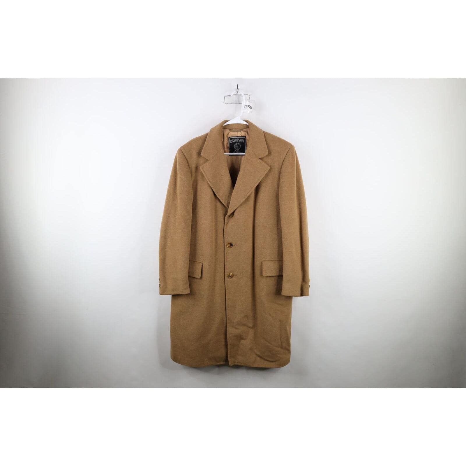 70s Streetwear Mens 44R Wool Cashmere Alpacuna Overcoat