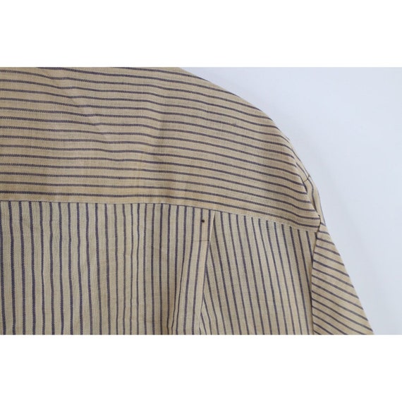 50s 60s Streetwear Mens Small Cat Eye Button Stri… - image 7