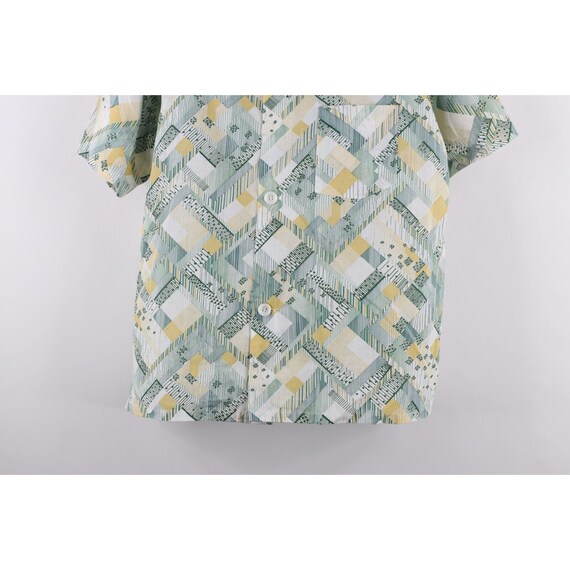 60s 70s Streetwear Mens Medium Faded Abstract Cam… - image 3