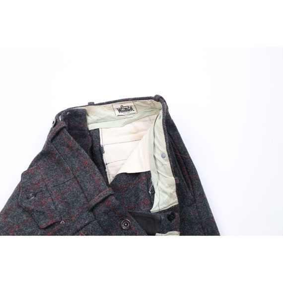 70s Woolrich Mens 36x29 Distressed Mackinaw Wool … - image 10