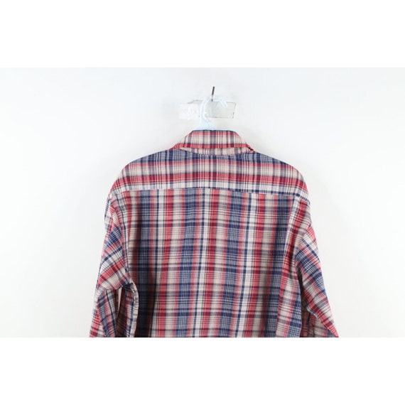 70s Streetwear Mens Large Thin Long Sleeve Collar… - image 7