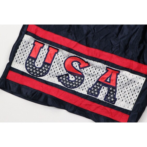 NOS Vintage 90s Streetwear Mens XL Striped USA Sp… - image 4