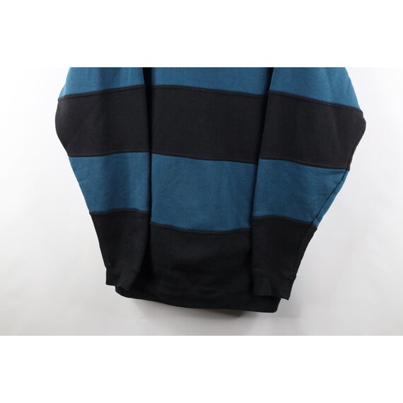 90s Streetwear Mens XL Faded Baggy Striped Color … - image 3