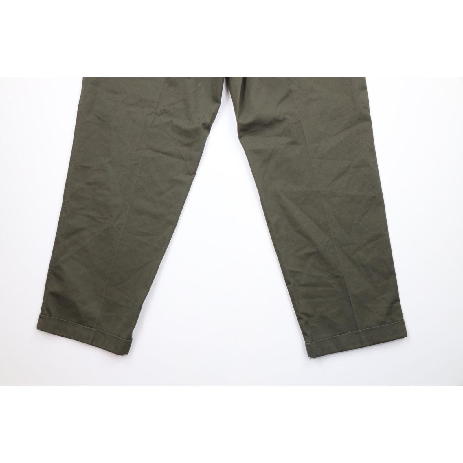 90s Chaps Ralph Lauren Mens 32x30 Faded Pleated Cuffed Chino 90s Chaps Ralph Lauren Mens 32x30 Faded Pleated Cuffed Chino
