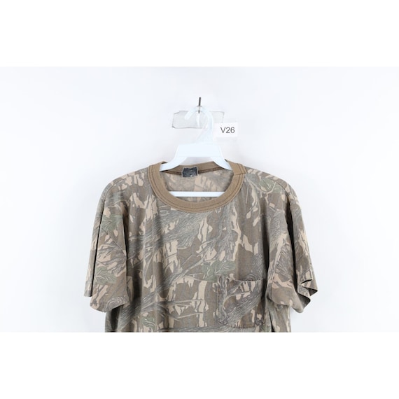 90s Streetwear Mens Medium Distressed Camouflage … - image 2