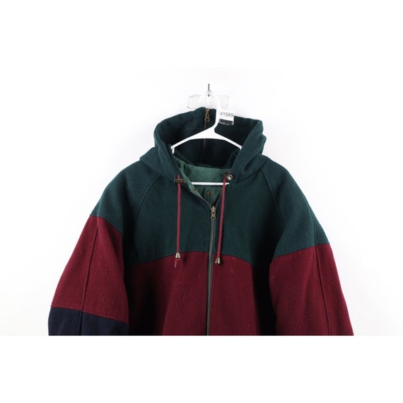 90s Streetwear Womens 3XL Reversible Wool Color B… - image 2