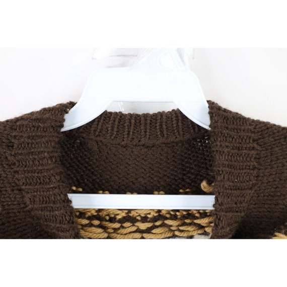 50s Streetwear Womens Medium Cowichan Wool Hand K… - image 4