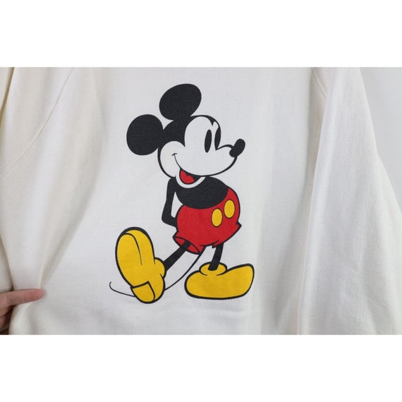 80s Disney Womens XL Mickey Mouse Big Logo Crewne… - image 4