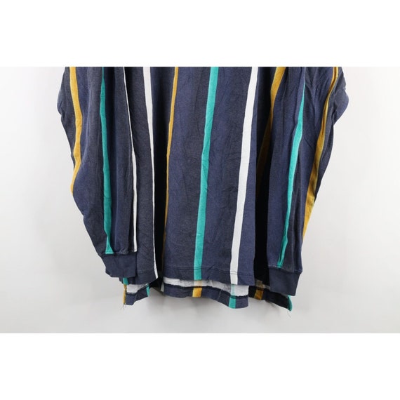 90s Streetwear Mens XL Faded Striped Long Sleeve … - image 3