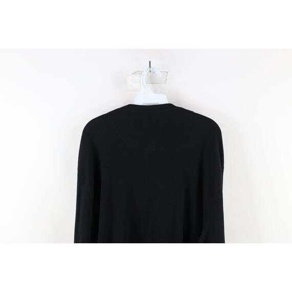 90s Streetwear Mens XLT Faded Blank Thermal Waffl… - image 7