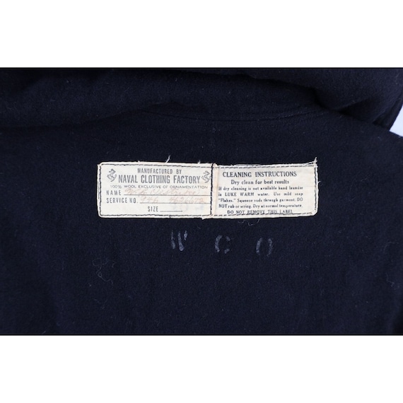 40s WWII US Navy Mens 40 Wool Naval Cracker Jack … - image 7