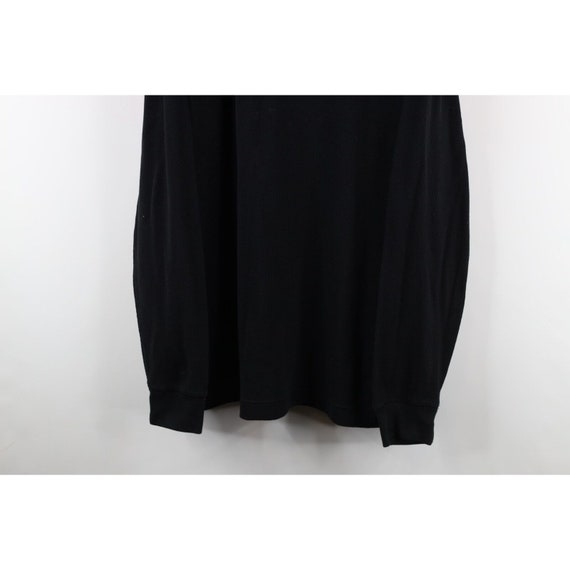 90s Streetwear Mens XLT Faded Blank Thermal Waffl… - image 3