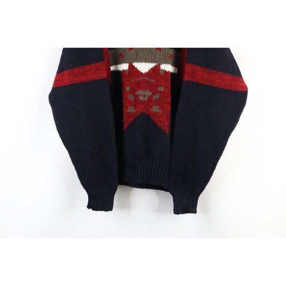 90s Streetwear Mens Size Large Chunky Knit Geomet… - image 3