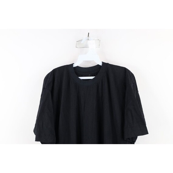 90s Streetwear Mens XL Faded Blank Short Sleeve T… - image 2