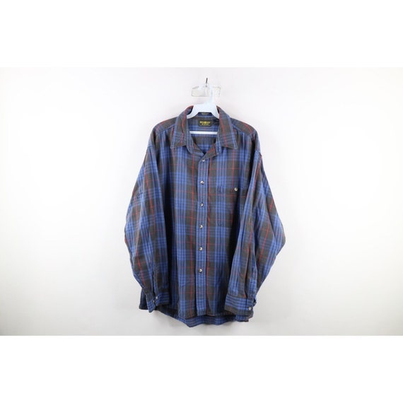 90s OshKosh B'Gosh Mens 2XL Faded Heavyweight Flan