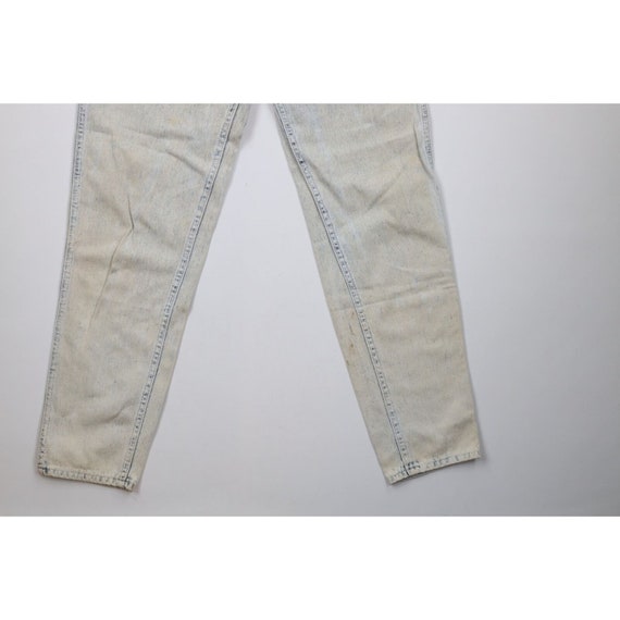 90s Lee Womens Size 12 Distressed Acid Wash Strai… - image 4