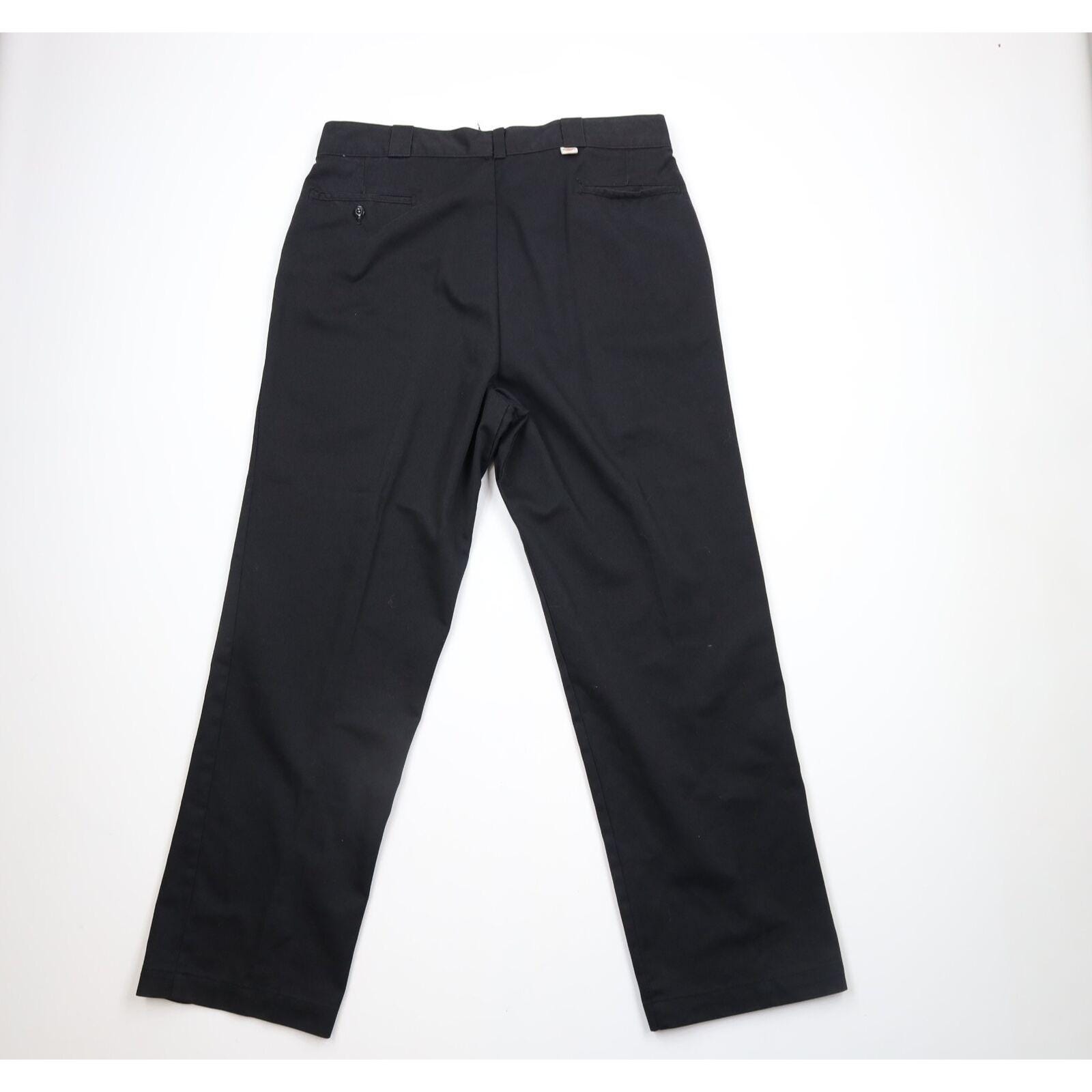 90s Dickies Mens 38x31 Spell Out Wide Leg Work Mechanic