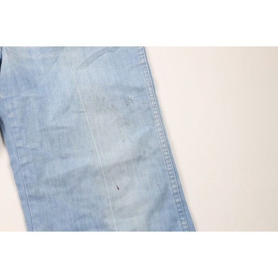 70s Streetwear Mens 34x30 Distressed Wide Leg Bel… - image 5