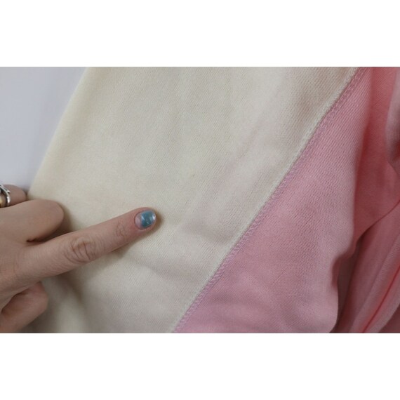 90s Streetwear Womens Small Pastel Color Block Mo… - image 9